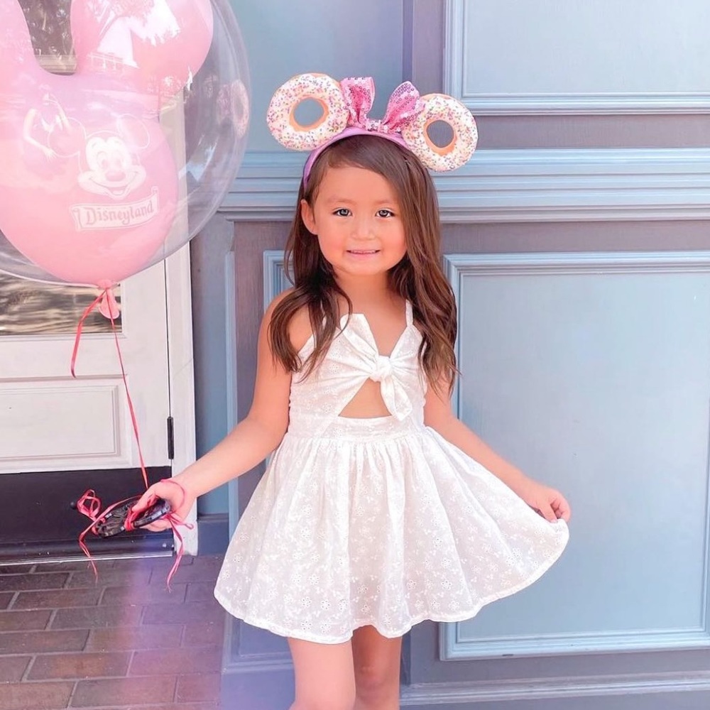 Eyelet white dress Baby Girl